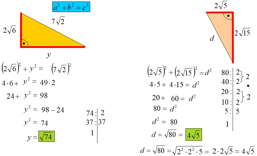 twierdzenie pitagorasa